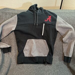 Nike Black and Gray Alabama Crimson Tide Hoodie with Red Accent